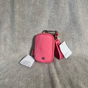Lululemon Clippable Nano Pouch and silicone keychain
